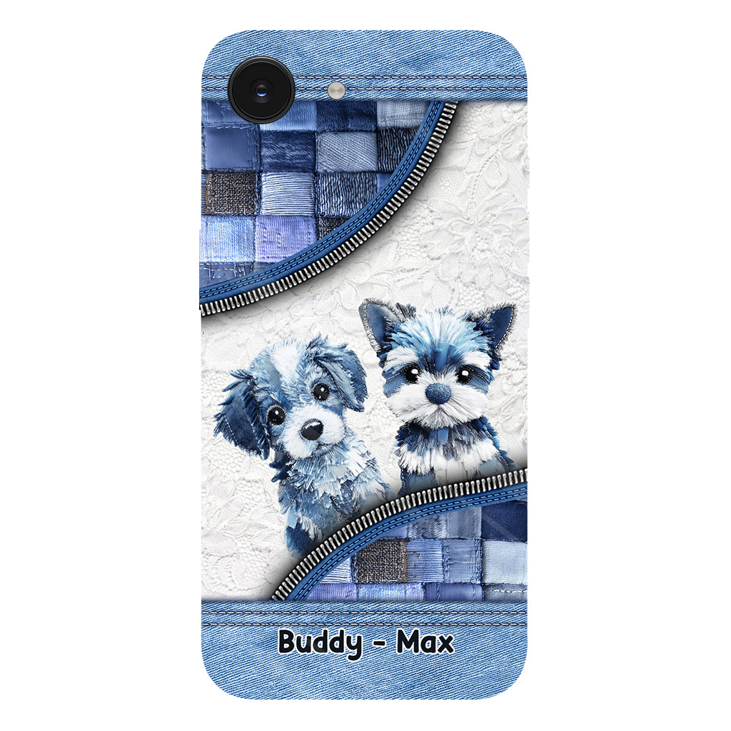 Coque de téléphone personnalisée avec imprimé chien mignon