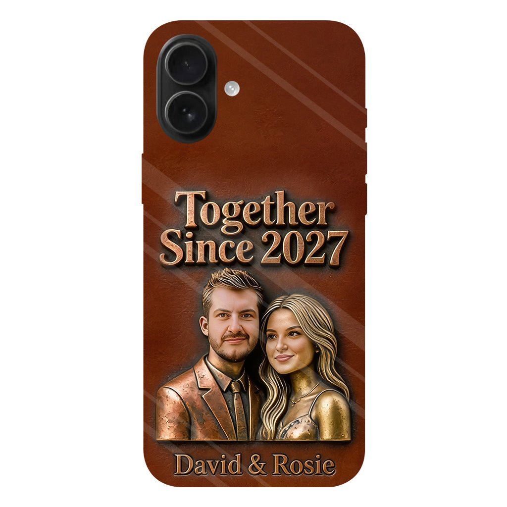 Ensemble depuis toujours - Coque de téléphone personnalisée avec photo pour couple - Impression intégrale