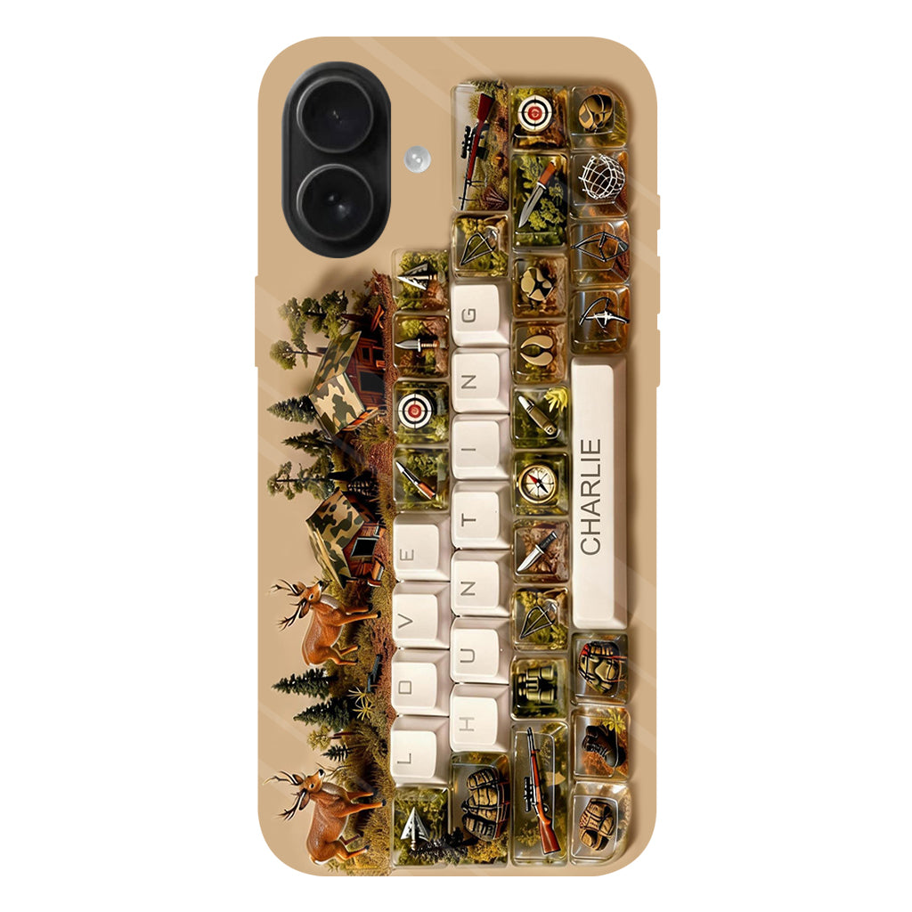 Cadeau Chasse - Coque de téléphone personnalisée avec motif chasse intégral