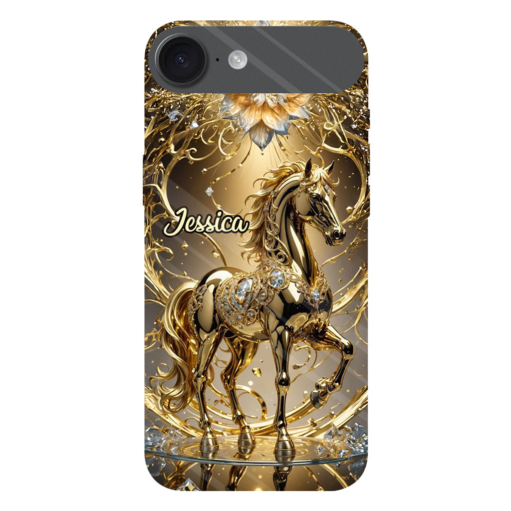 Coque de téléphone personnalisée avec motif cheval « Magnifique Cheval »