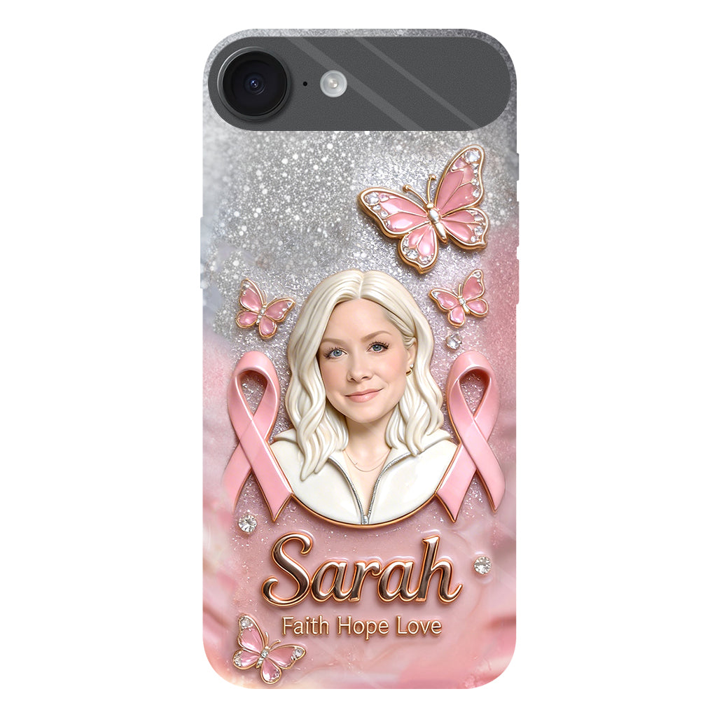 Custom Any Photo - Personalized Breast Cancer Awareness Full Print Phone Case