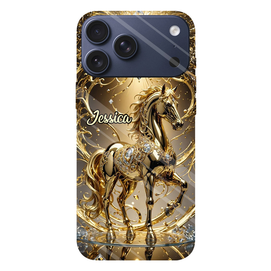 Coque de téléphone personnalisée avec motif cheval « Magnifique Cheval »