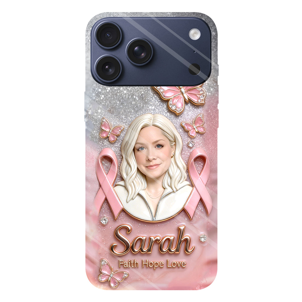 Custom Any Photo - Personalized Breast Cancer Awareness Full Print Phone Case