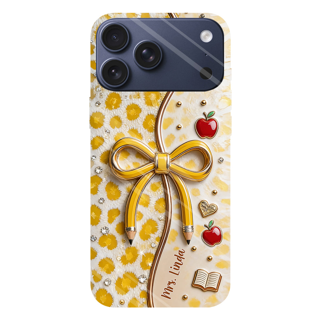 Back To School - Personalized Teacher Full Print Phone Case