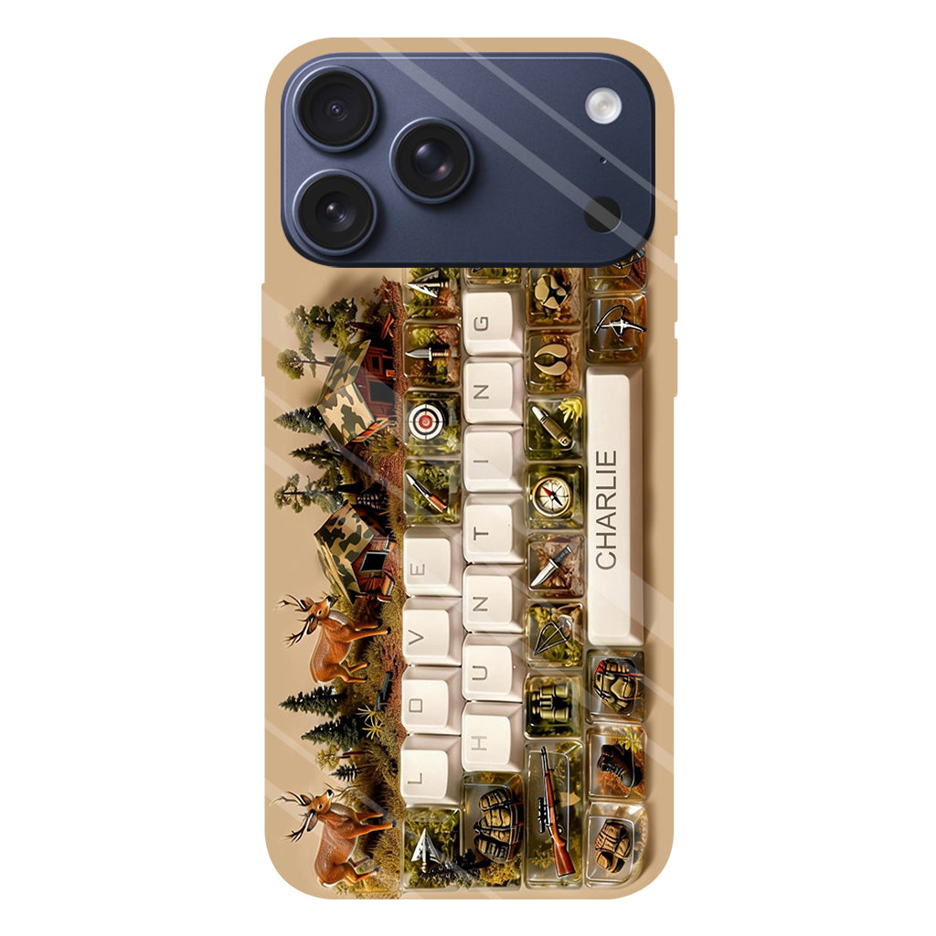 Cadeau Chasse - Coque de téléphone personnalisée avec motif chasse intégral