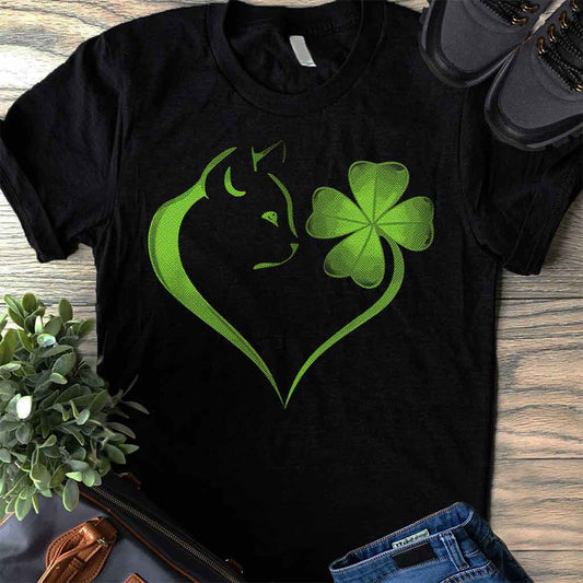 T-shirt et sweat à capuche Cat Heart Irish 0119