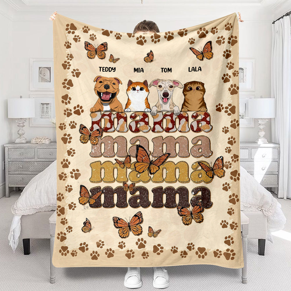 Meilleure maman du monde - Couverture personnalisée pour chien pour la fête des mères