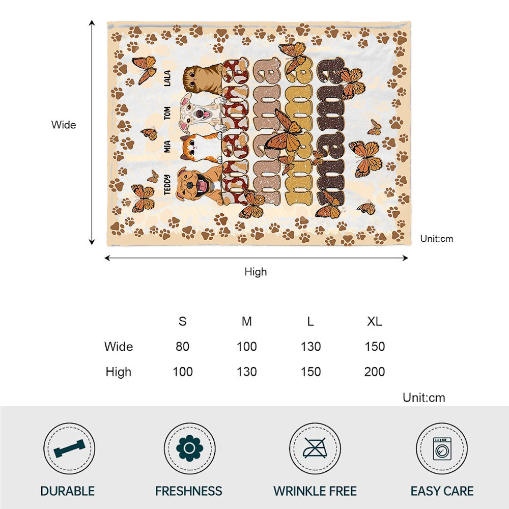 Meilleure maman du monde - Couverture personnalisée pour chien pour la fête des mères