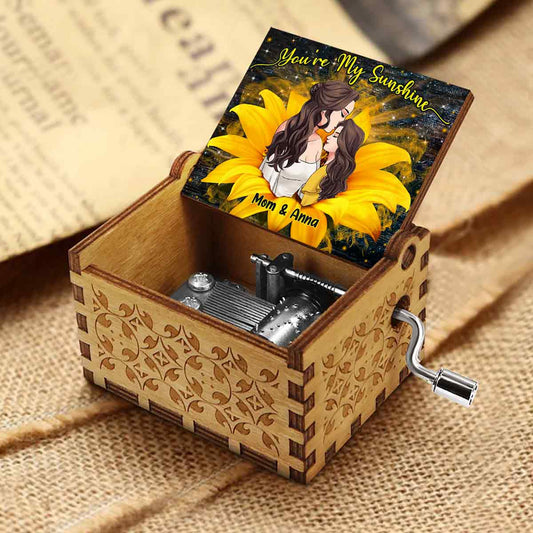 You're My Sunshine - Personalized Mother's Day Mother Hand Crank Music Box