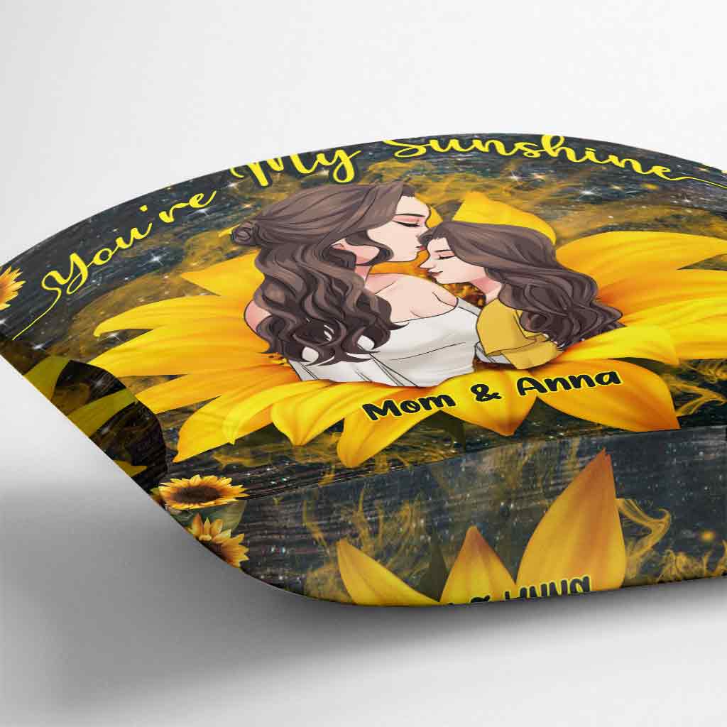 Tu es mon rayon de soleil - Coussin décoratif personnalisé pour la fête des mères