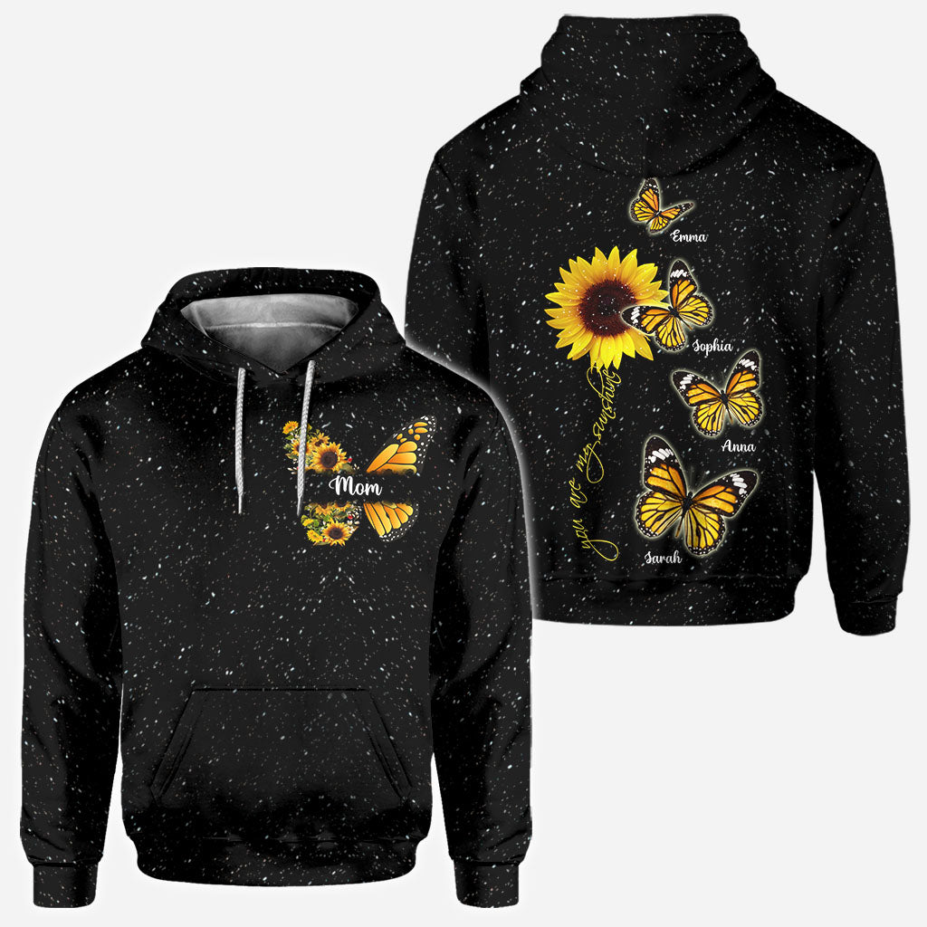 Tu es mon rayon de soleil - Cadeau pour maman, grand-mère - T-shirt personnalisé intégral