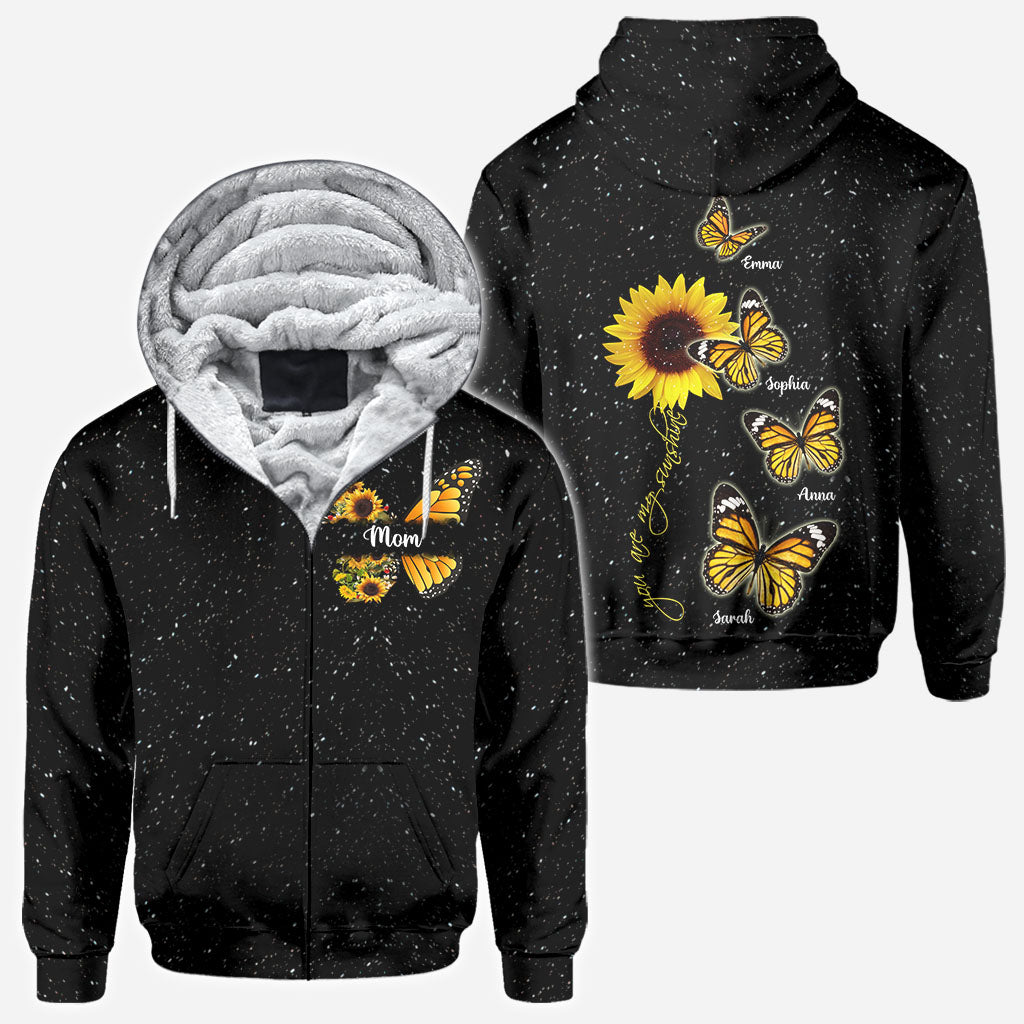 Tu es mon rayon de soleil - Cadeau pour maman, grand-mère - T-shirt personnalisé intégral