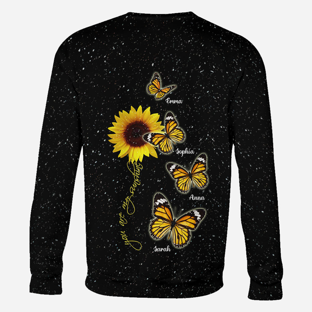 Tu es mon rayon de soleil - Cadeau pour maman, grand-mère - T-shirt personnalisé intégral