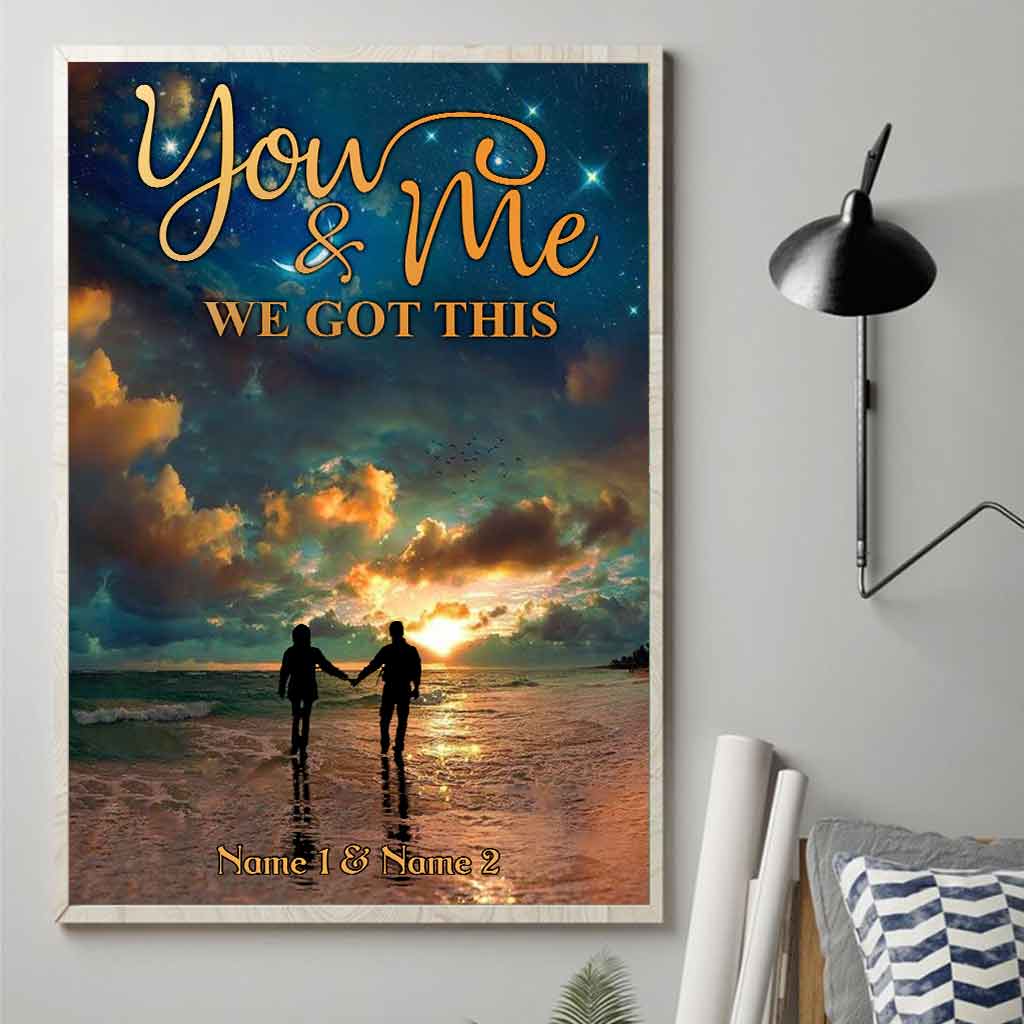 Toi et moi - Affiche personnalisée pour amoureux de la mer