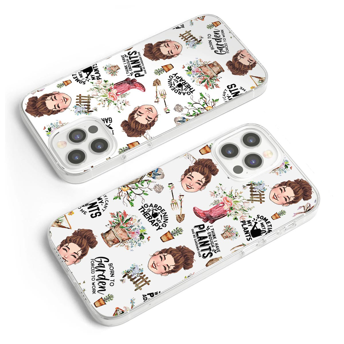 I Did Gardening Since Birth - Personalized Gardening Clear Phone Case