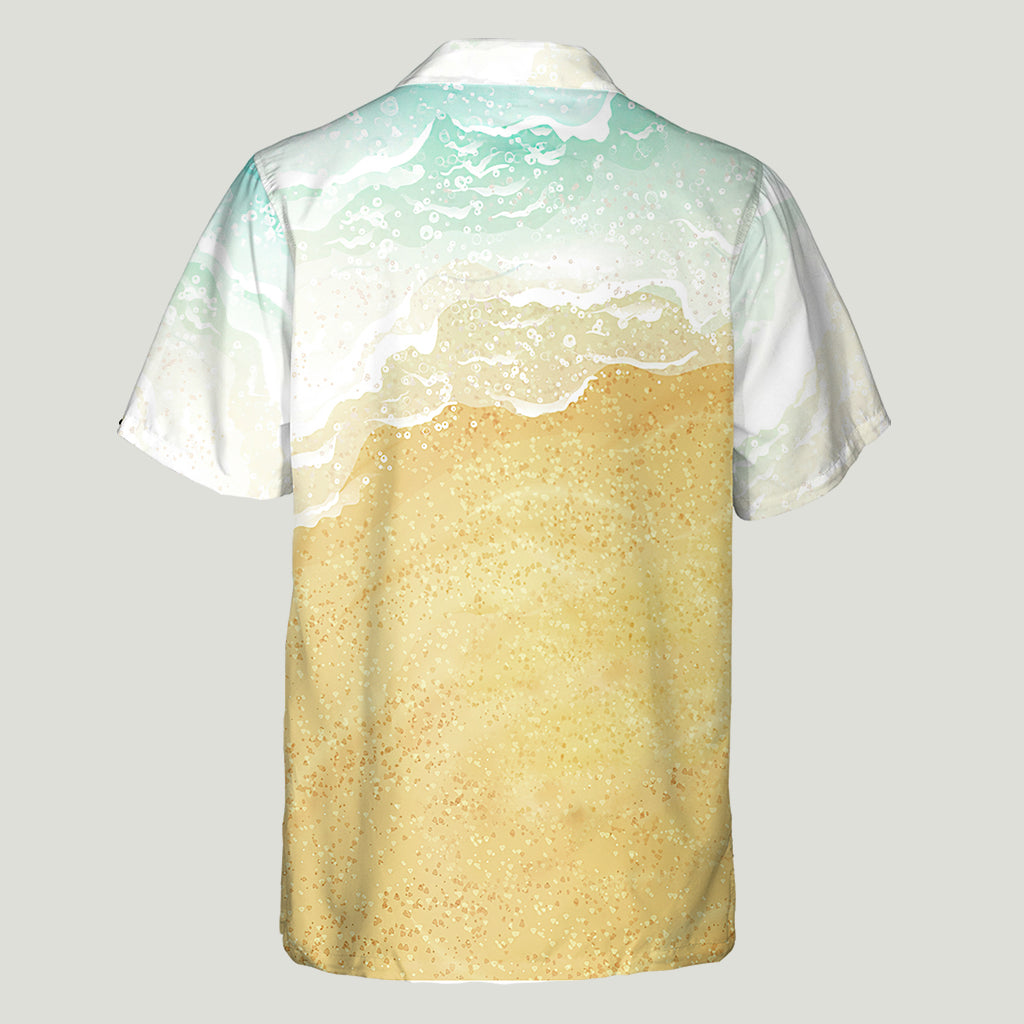 La plage m'appelle et je dois y aller - Cadeau pour amoureux de la mer (ami, sœur, petite amie, épouse, maman, frère, papa, mari, petit ami) - Chemise hawaïenne personnalisée
