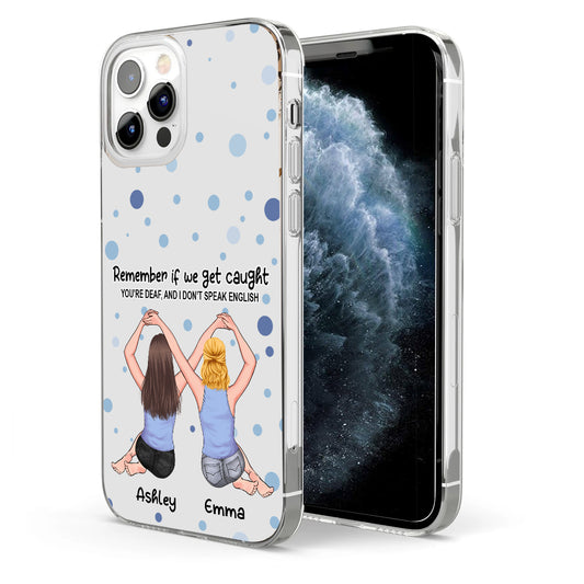Meilleure amie pour toujours - Cadeau pour sa meilleure amie - Coque de téléphone transparente personnalisée