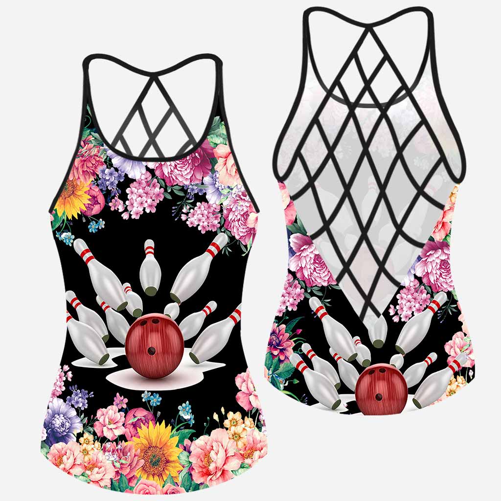 Bowling Girl Cross Tank Top