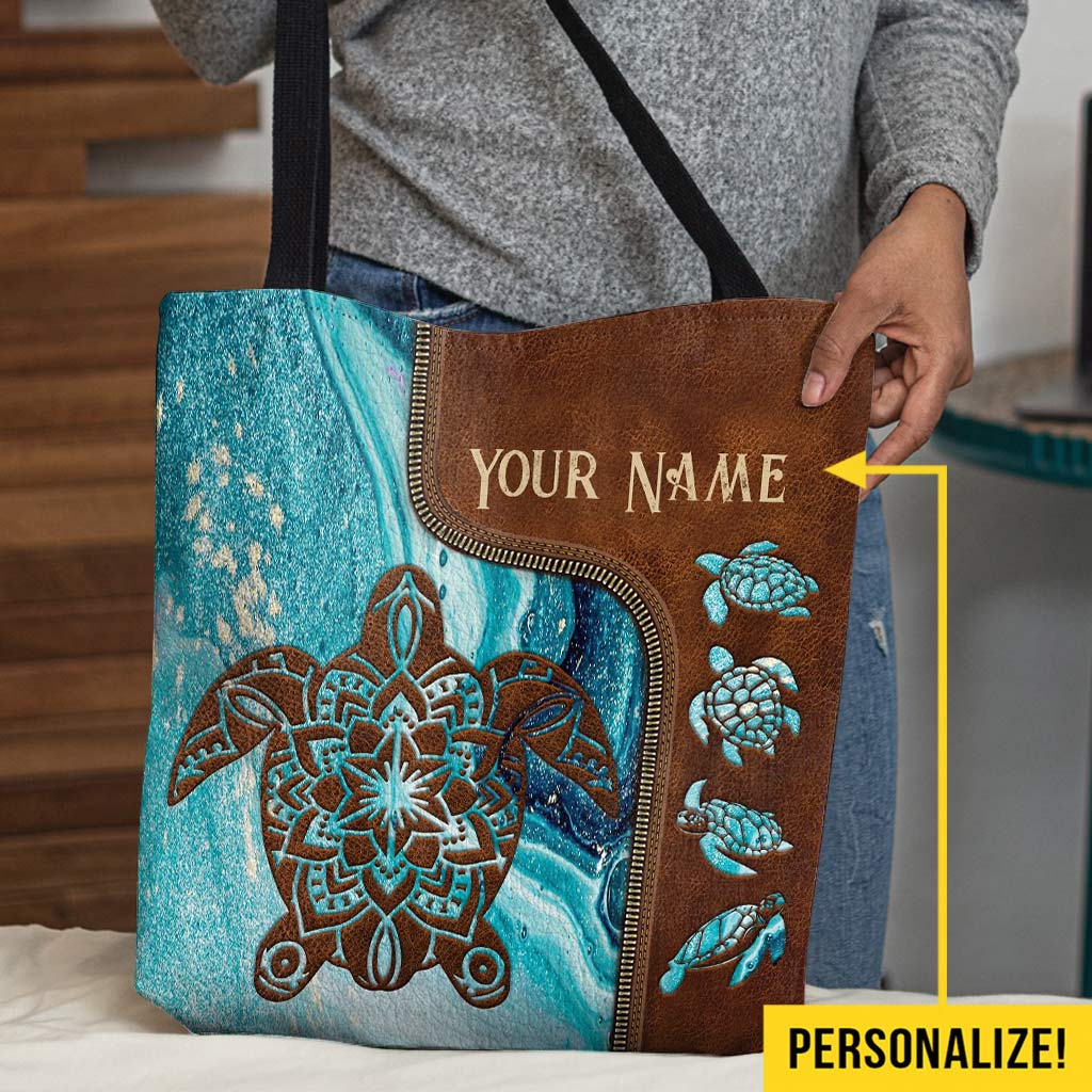 Salty Lil Beach - Sac fourre-tout personnalisé Tortue