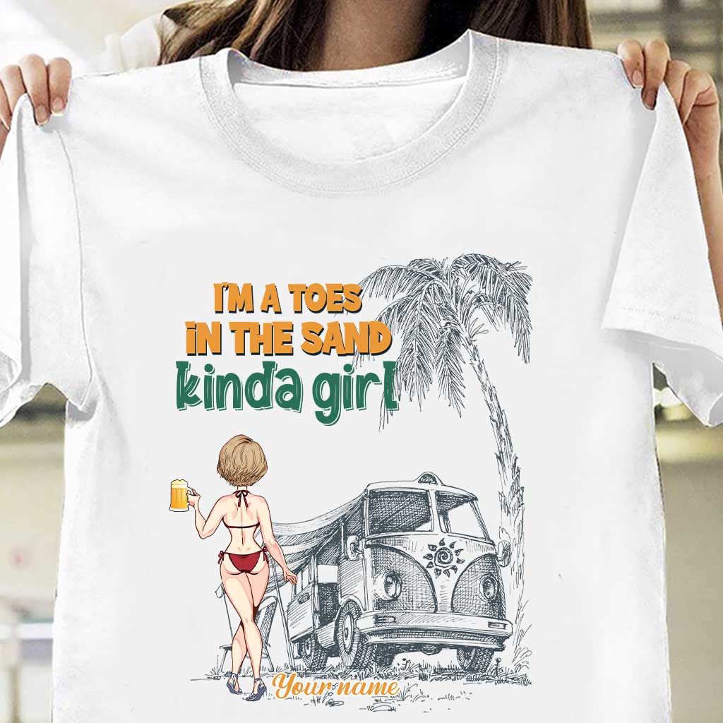 I'm A Toes In The Sand Kinda Girl - Personalized Sea Lover T-shirt and Hoodie
