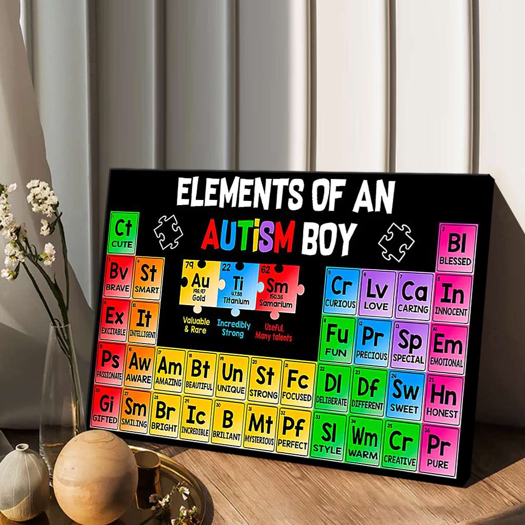 Éléments de sensibilisation à l'autisme : Un garçon autiste - Affiche de sensibilisation à l'autisme 0921