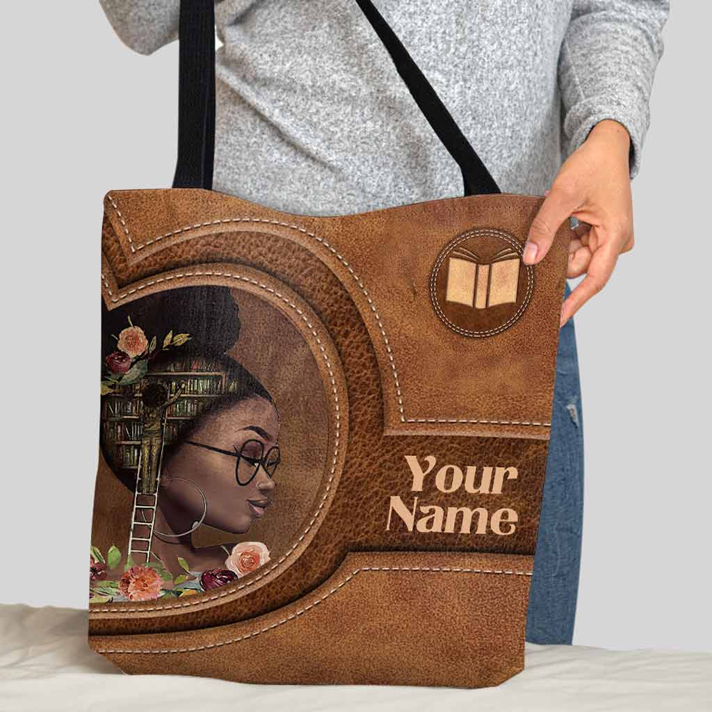 Sac fourre-tout personnalisé Book Girl African Girl 092021