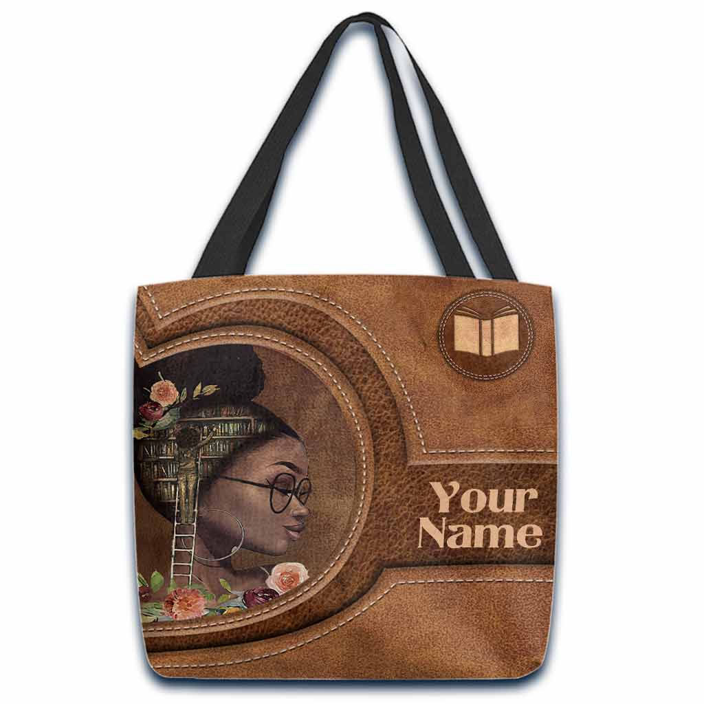 Sac fourre-tout personnalisé Book Girl African Girl 092021
