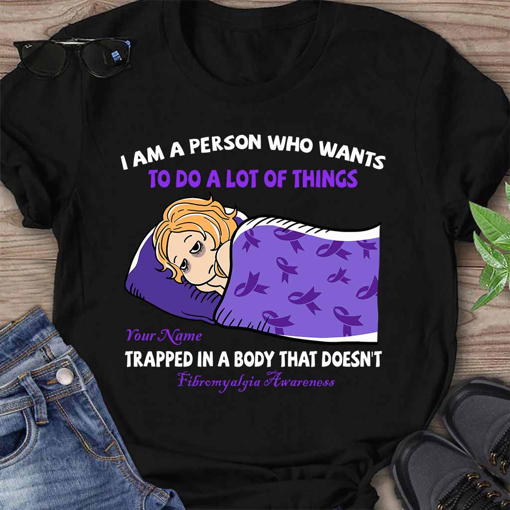 Je suis une personne qui veut faire plein de choses - T-shirt et sweat à capuche personnalisés pour la sensibilisation à la fibromyalgie