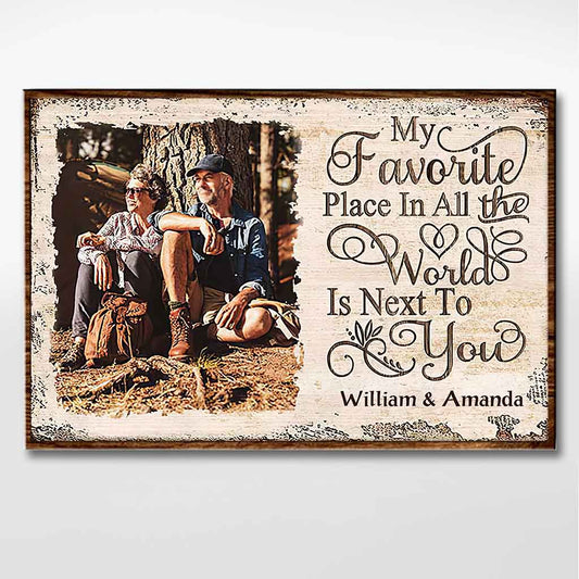 My Favorite Place In All The World - Personalized Couple Poster 102021