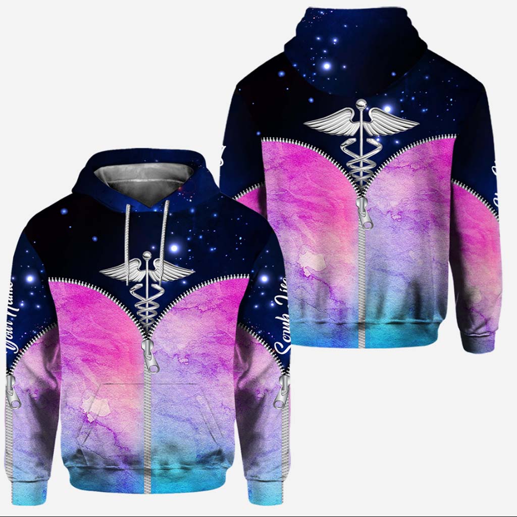 Infirmière dans les veines - Sweat à capuche et legging personnalisés « Infirmière »