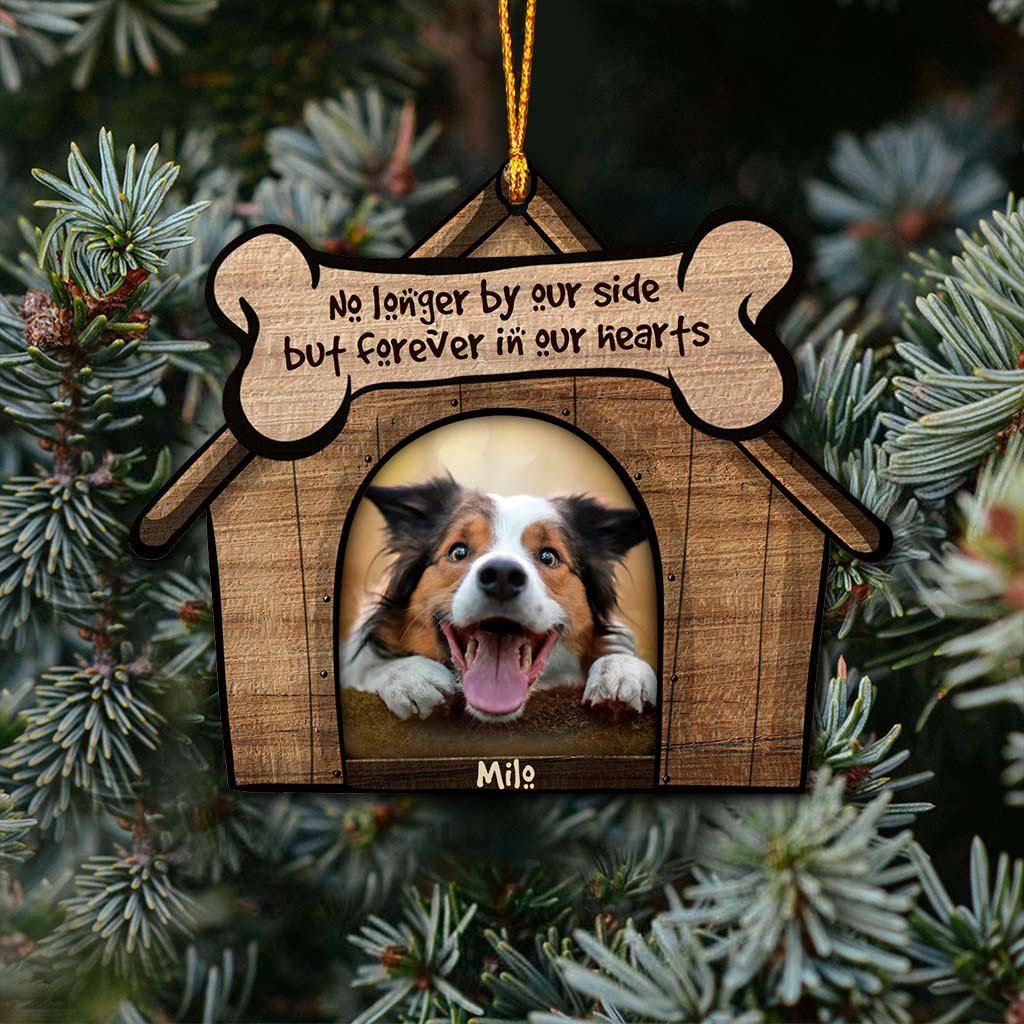 Une maison n'est pas un foyer - Ornement de Noël personnalisé pour chien (Impression recto verso)