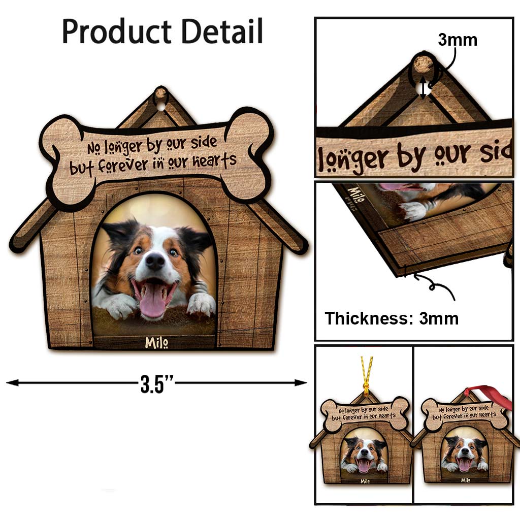 Une maison n'est pas un foyer - Ornement de Noël personnalisé pour chien (Impression recto verso)