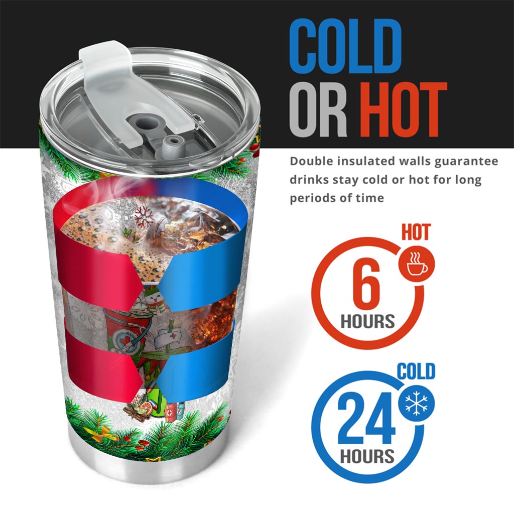 Joyeux Noël - Gobelet isotherme personnalisé pour infirmière