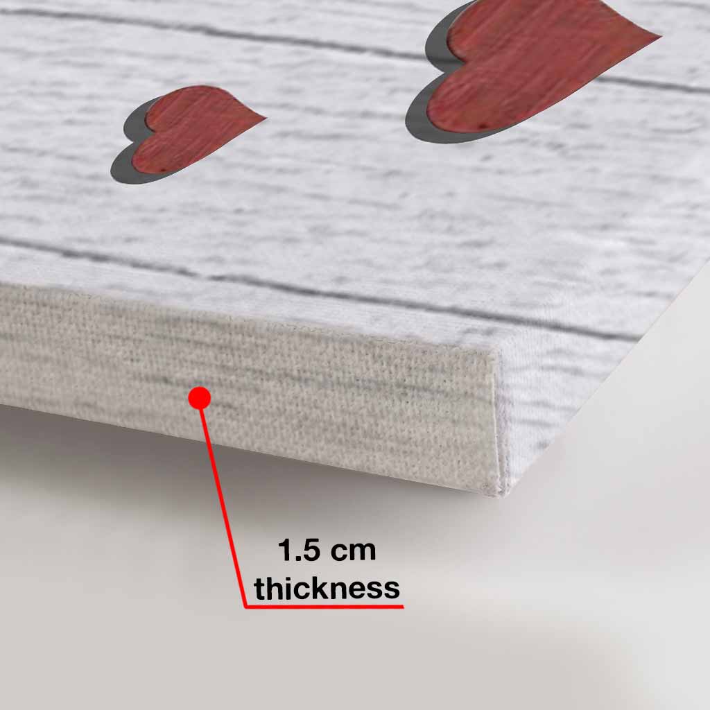 Mère et fille - Cadeau pour maman, fille, fils - Toile et affiche personnalisées