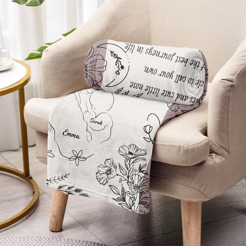 Couverture personnalisée « Dix petits doigts et dix petits orteils » pour la fête des mères