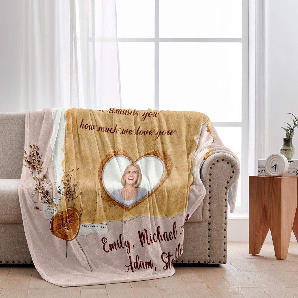 Grandma Mama - Gift for grandma, mom, dad, grandpa, aunt, uncle, sister, brother, husband, wife, friend - Personalized Blanket