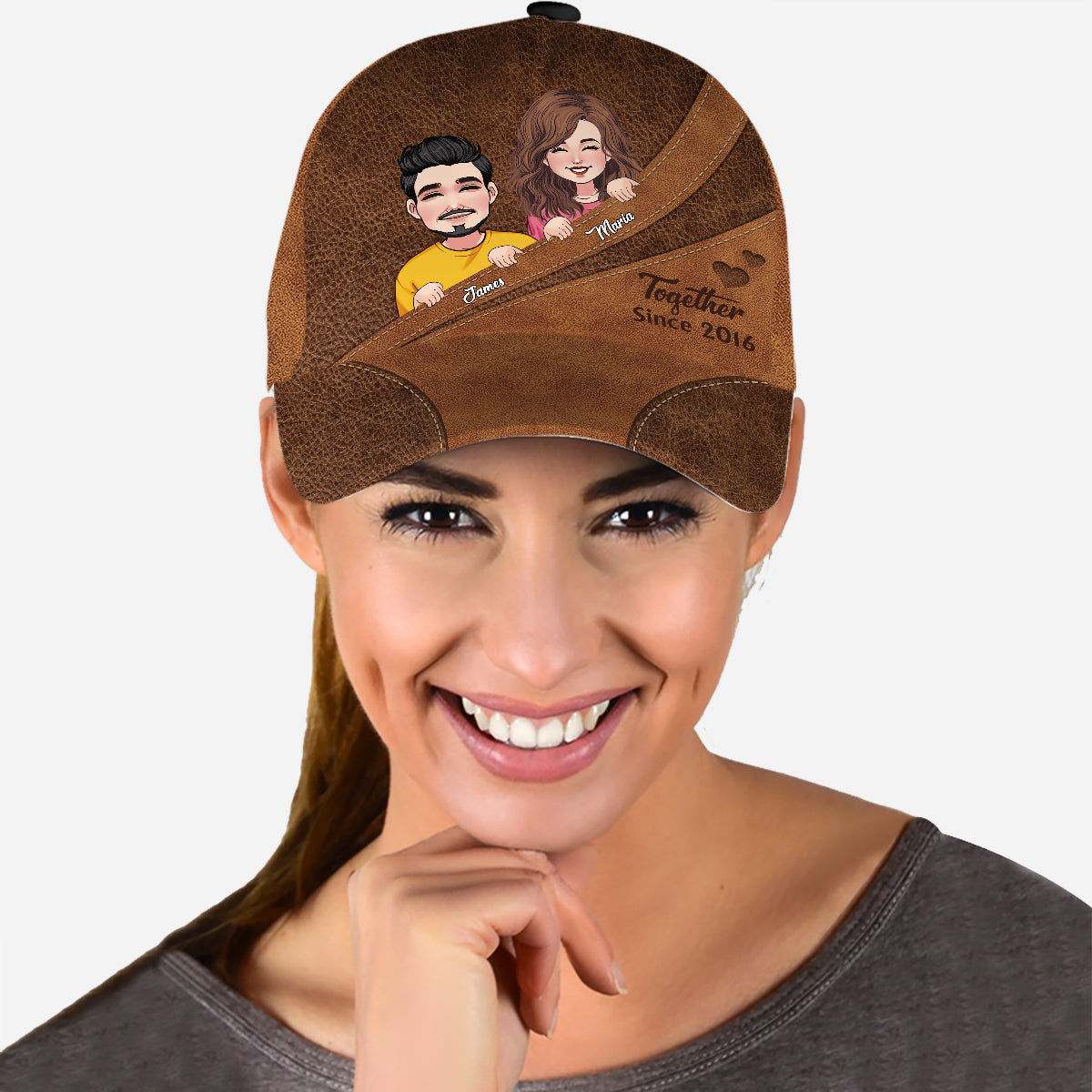 Ensemble depuis - Casquette classique personnalisée pour couple