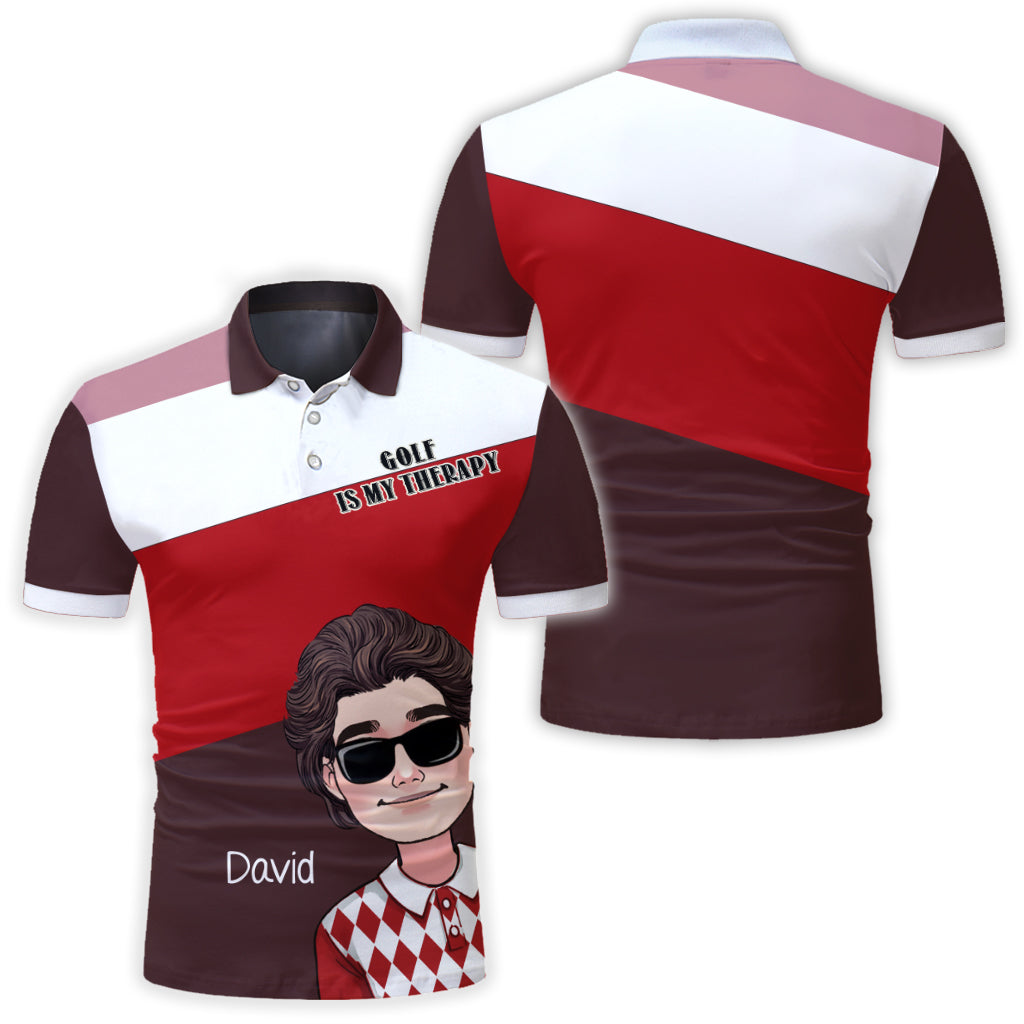Le golf est ma thérapie - Polo de golf personnalisé