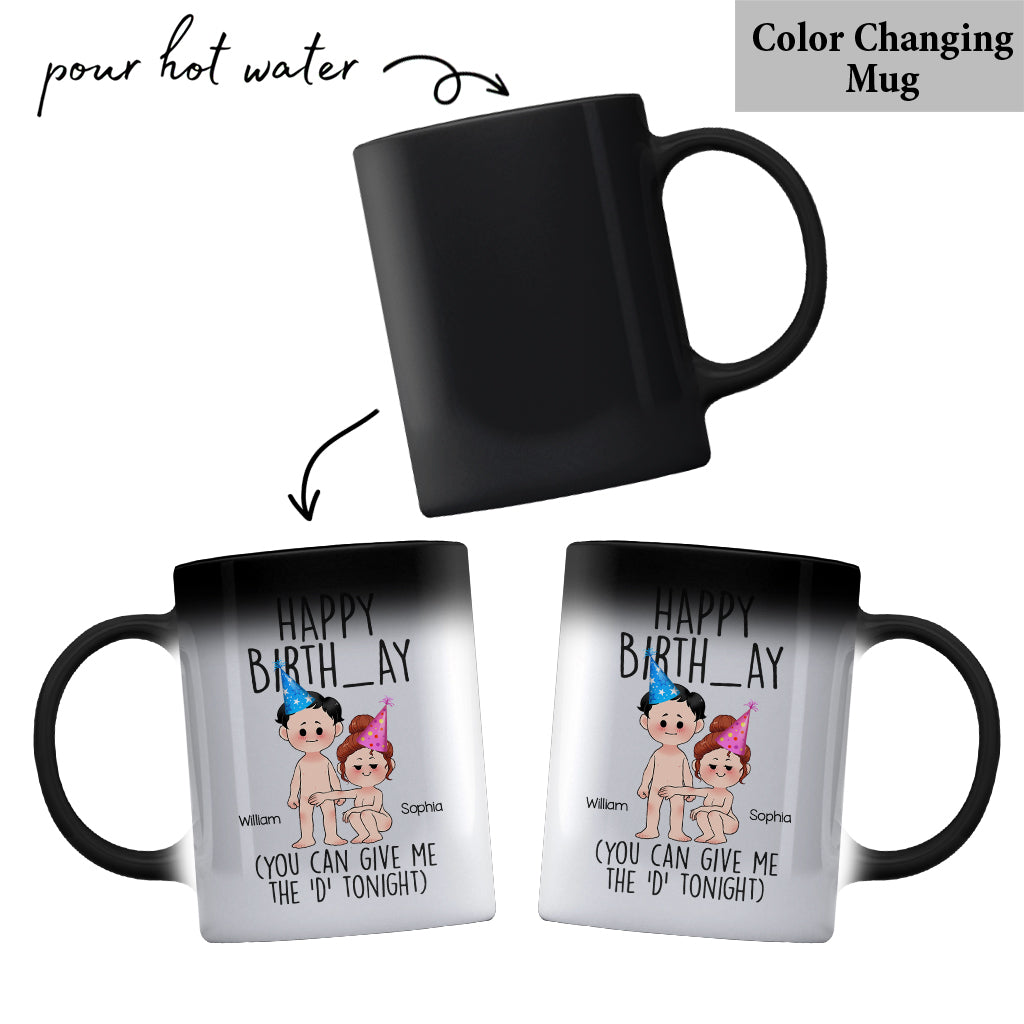 Happy Birth_ay - Personalized Couple Mug