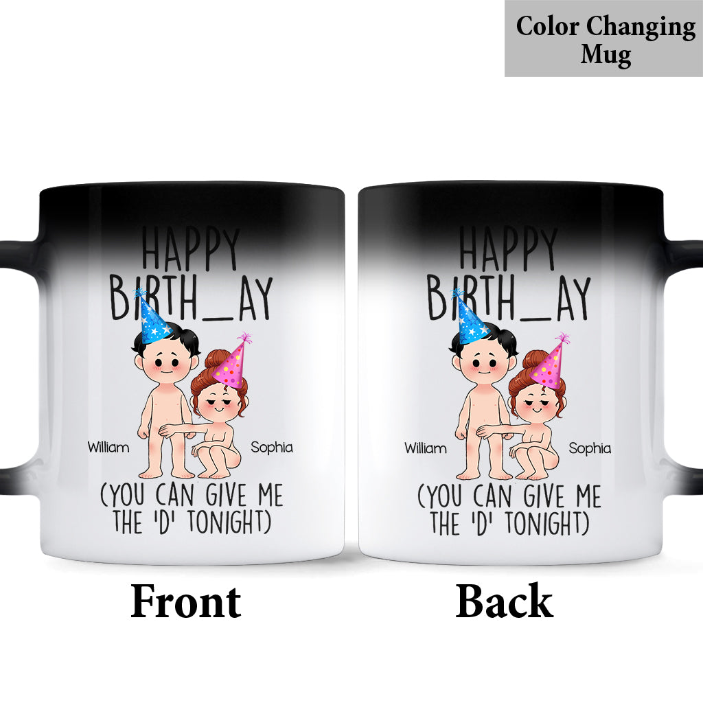 Happy Birth_ay - Personalized Couple Mug