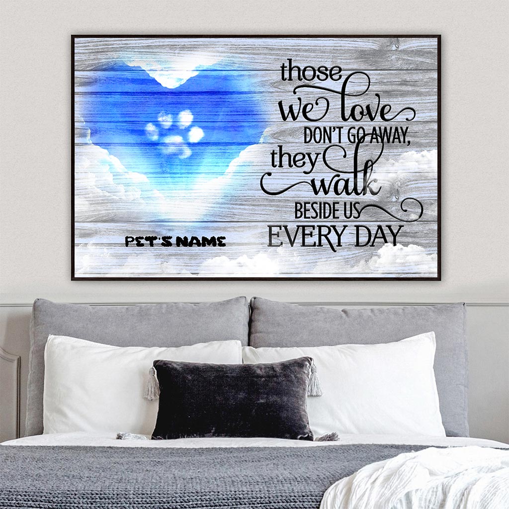 Ceux qu'on aime ne disparaissent jamais - Affiche personnalisée pour chien