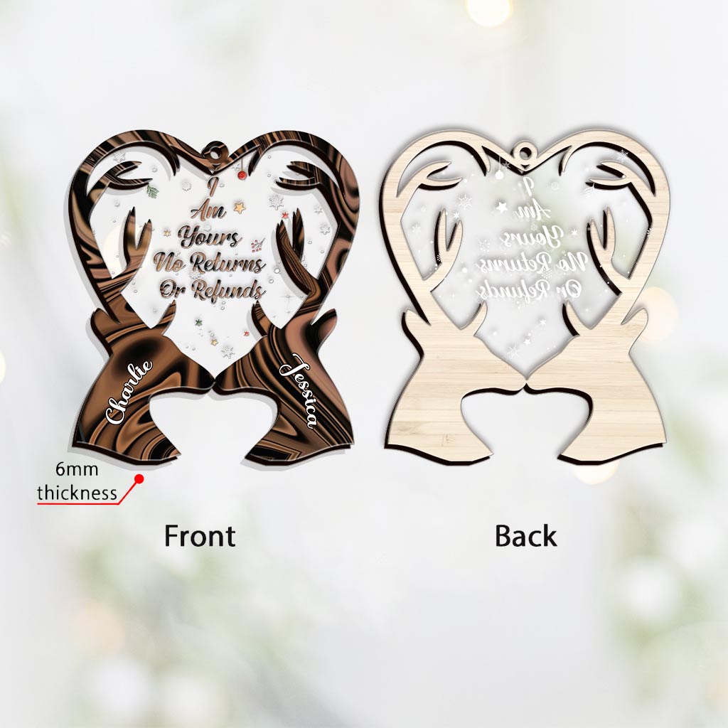 Je suis à toi - Ornement de Noël personnalisé à plusieurs niveaux « Chasse aux trésors »