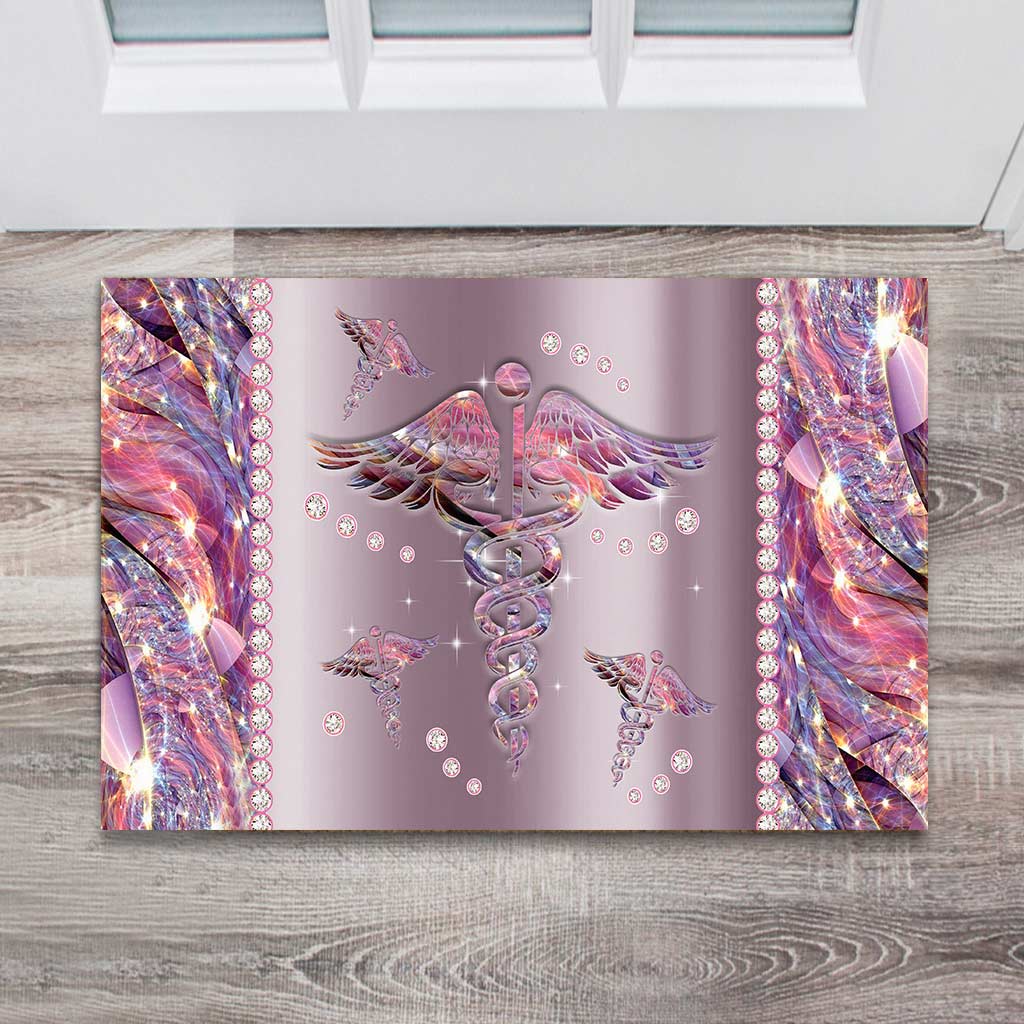 Paillasson en métal à motif d'infirmière - Vie d'infirmière