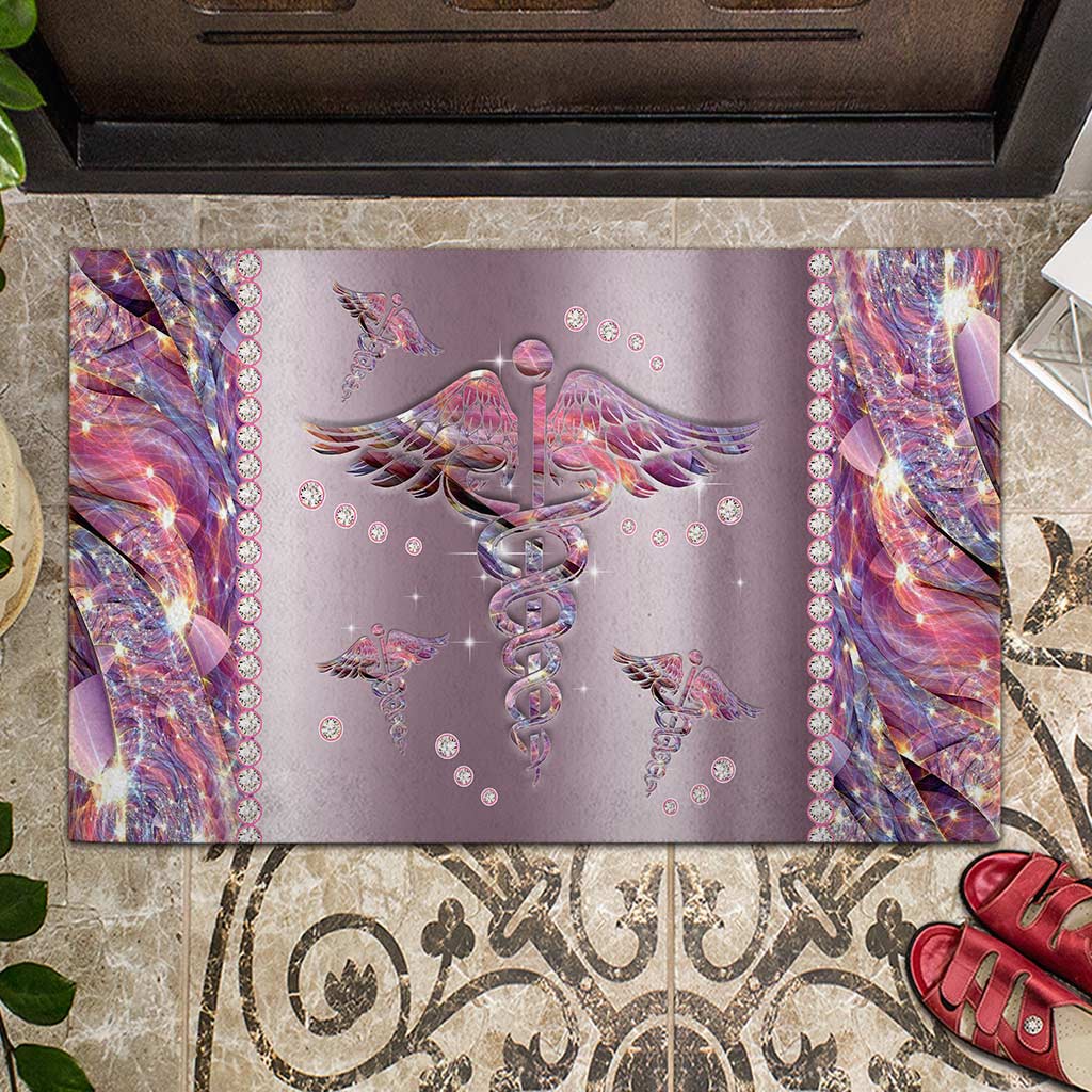 Paillasson en métal à motif d'infirmière - Vie d'infirmière