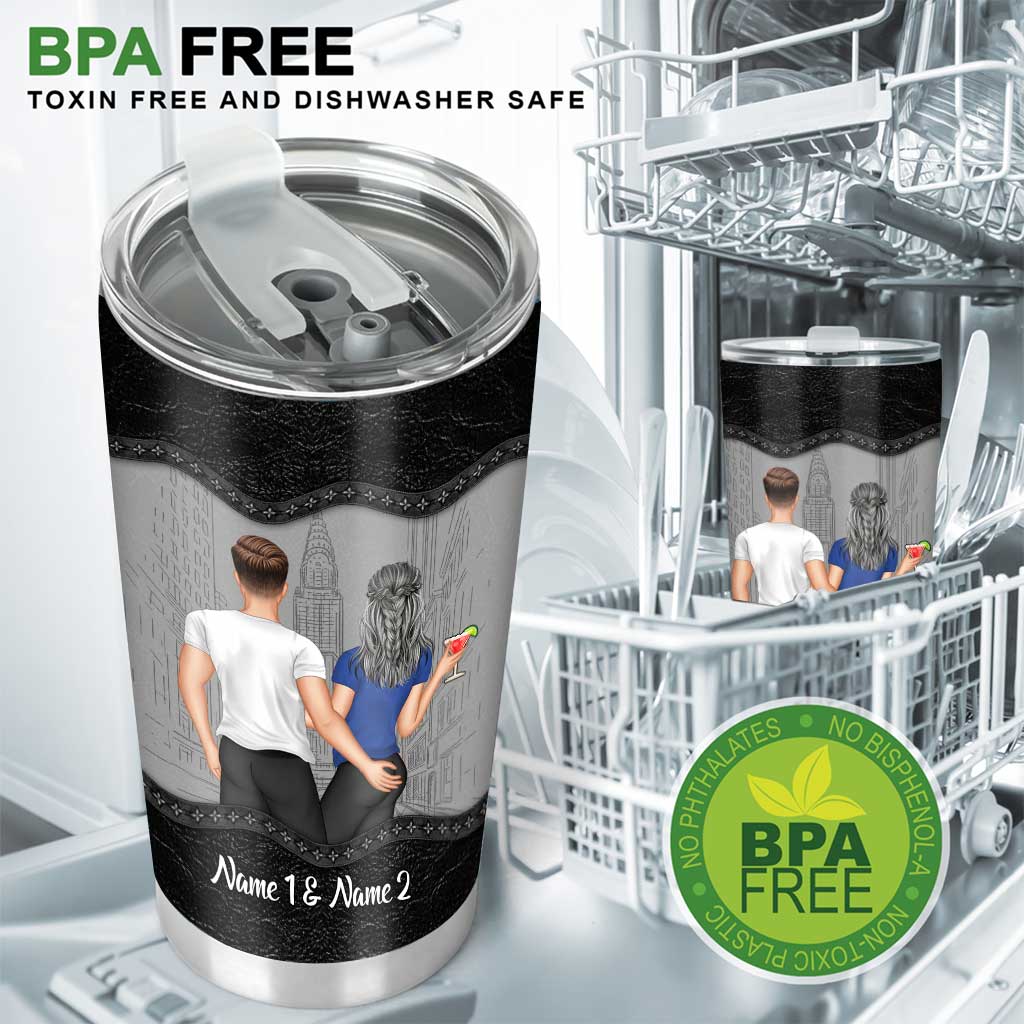 Je t'aime pour ta personnalité - Gobelet isotherme personnalisé pour couple