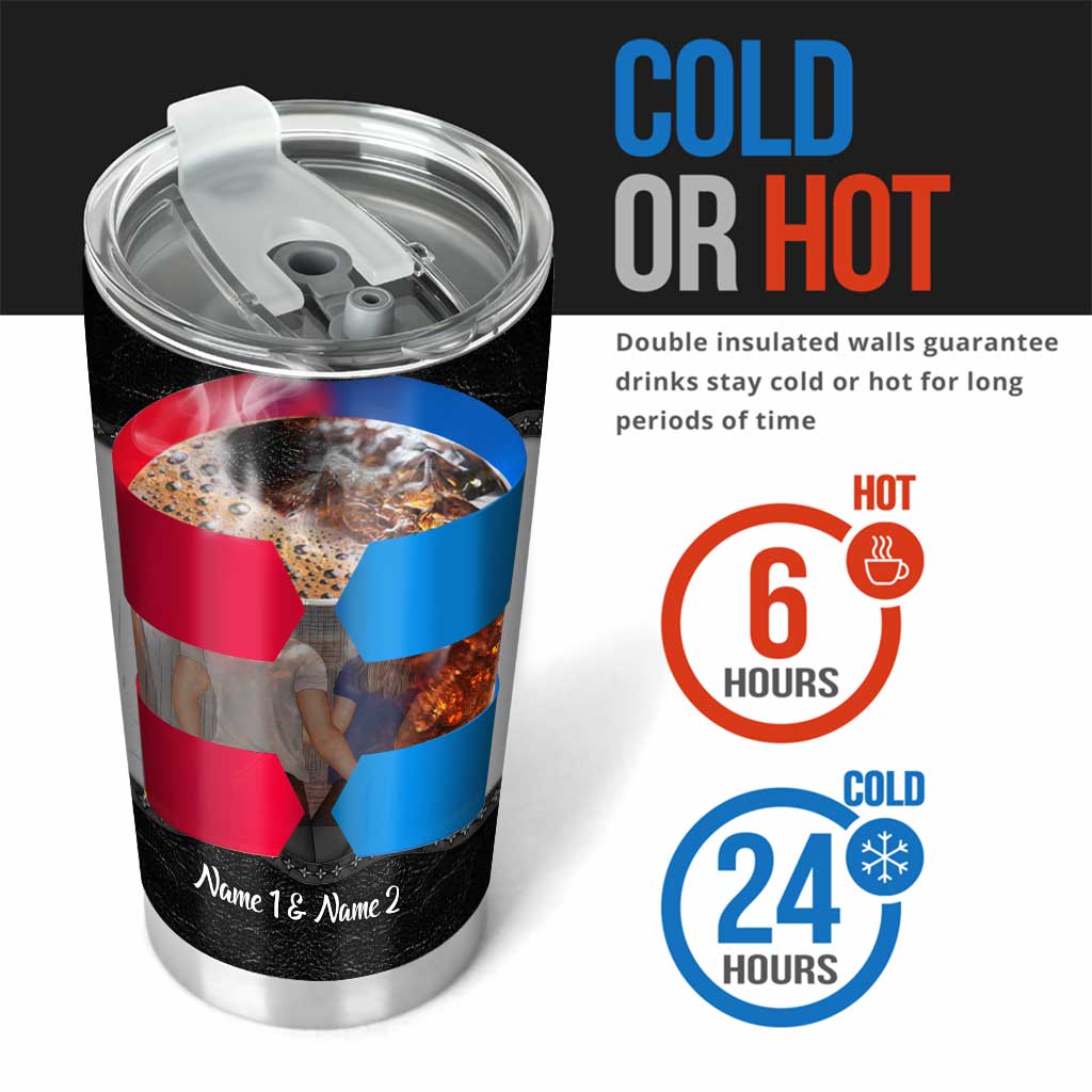 Je t'aime pour ta personnalité - Gobelet isotherme personnalisé pour couple