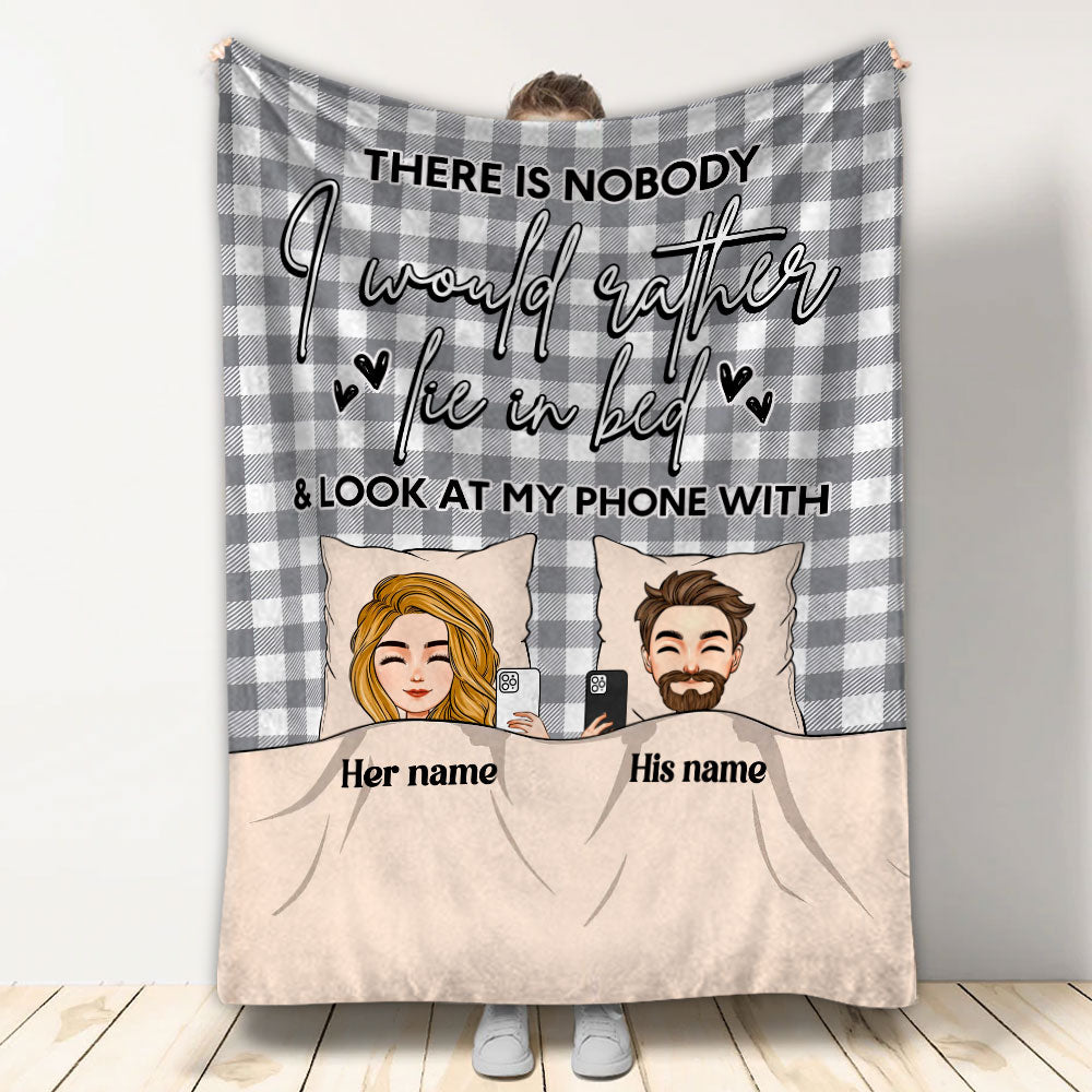 There Is Nobody - Personalized Couple Blanket