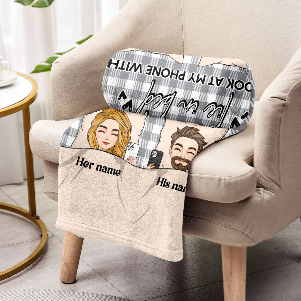 There Is Nobody - Personalized Couple Blanket