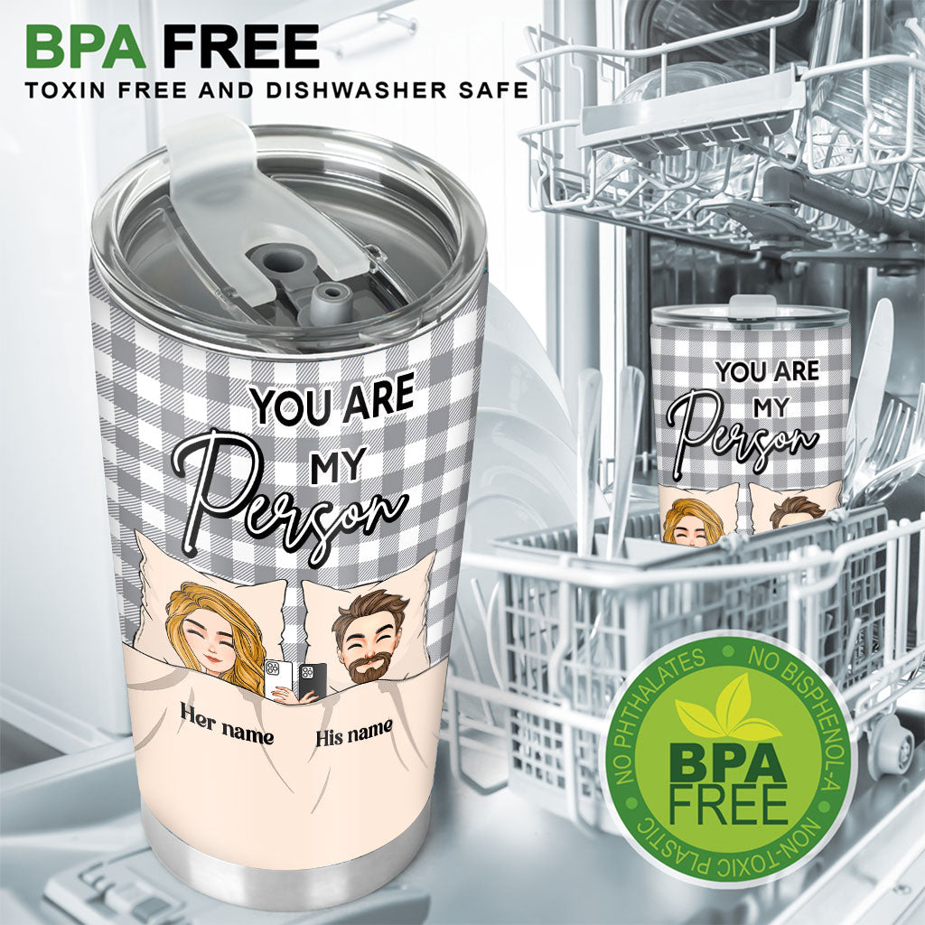 Gobelet isotherme personnalisé pour couples « Il n'y a personne »