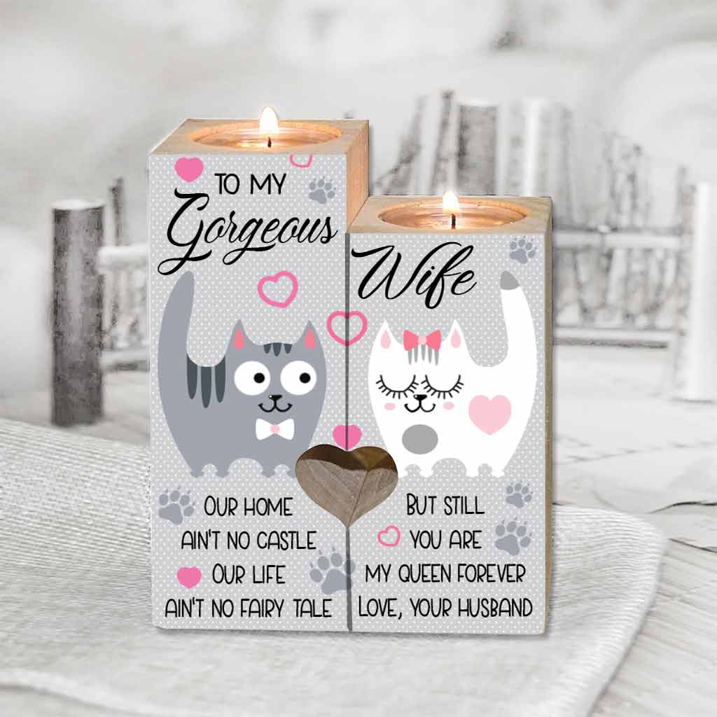 Amore Cats Candle Holder